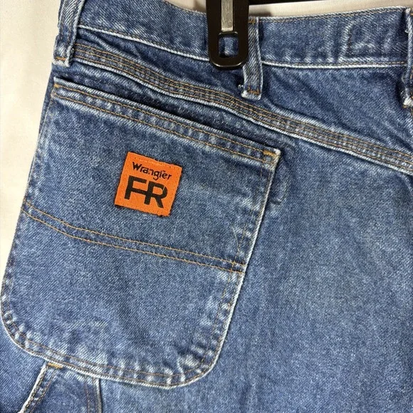 Wrangler FR Riggs Workwear Jeans Mens 42x32 Flame Resistant Carpenter FR3W020 - Picture 11 of 16